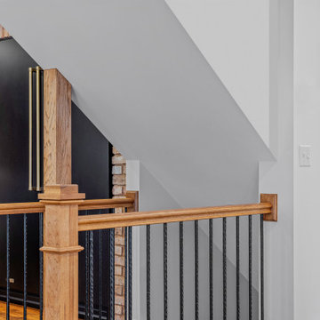 High-End Kitchen Remodel | Basement Stairs Balusters