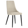 The Lofton Dining Chair, Fabric, Set of 2, Beige