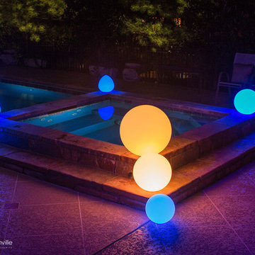 LED Illuminated Spheres at home in Brentwood, TN