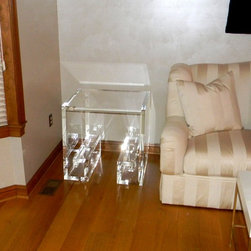 Side table / End table with Greek Key Base - Products