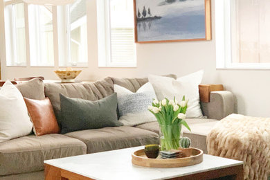 Inspiration for a 1960s living room remodel in Seattle