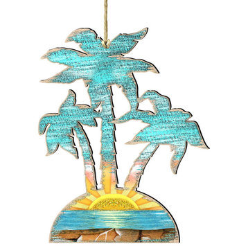 Rustic Palm Trees Ornament