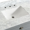 Broden Marble Top Gray Bathroom Vanity, 48"