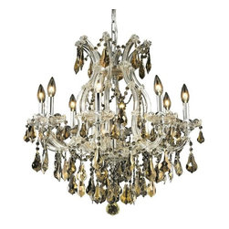 Elegant Lighting - Elegant Lighting 2801D26C-GT/SS Chandelier Maria Theresa - Ceiling Lighting