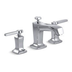 Kohler - Kohler Margaux Widespread Bathroom Sink Faucet w/ Lever Handles, Polished Chrome - Bathroom Sink Faucets