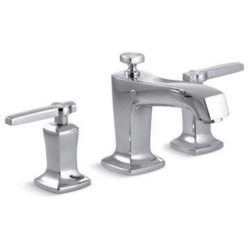 Kohler Margaux Widespread Bathroom Sink Faucet w/ Lever Handles, Polished Chrome