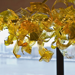 Gold Cirrus chandelier - Chandeliers