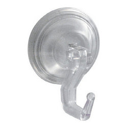 interDesign 2-Pack Plastic Suction Cup Hooks - Robe & Towel Hooks