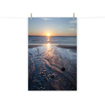 Low Tide Ravine Landscape Photo, Beach Unframed Wall Art Print, 16" X 20"