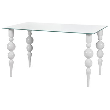 Delux Clear Glass Dining Table