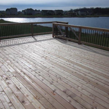 Oconomowoc New Deck Construction with lake view
