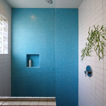 Tiled Shower at the Wall House