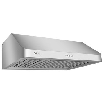 36" 500 CFM Ducted Under Cabinet Range Hood With Push Button Controls
