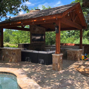 Round Rock TX Poolside Cabana
