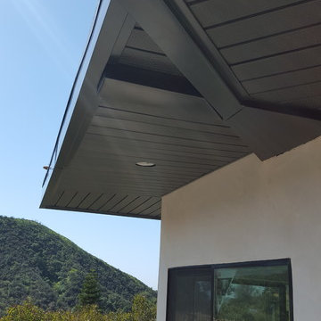 Cladding-Soffits, Fascia, Beams. Box Gutter "Tall" Glendale Ca.