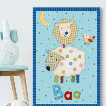 "Farm Friends II" Painting Print on Wrapped Canvas