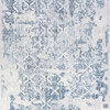 Calinda Grand Damask 5179/0758 Rug, Steel Blue/Ivory, 5'3"x7'6"