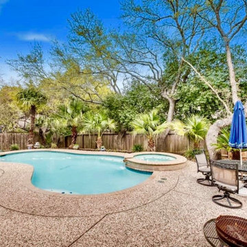 Timeless classic freeform pool and spa