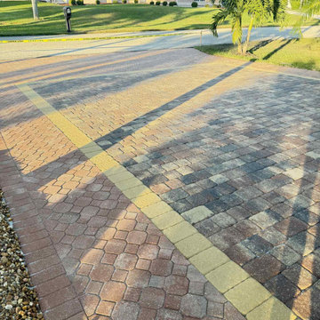 Pressure Washing and Paver Sealing a Cape Coral Driveway