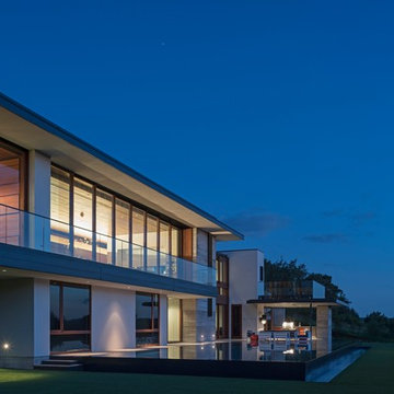 Rear Elevation at Dusk