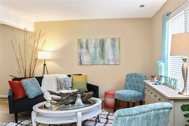 Inspiration for a coastal home design remodel in Other