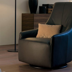 Belen Swivel Lounge Armchair P321 by Chateau d'Ax | MIG Furniture - Indoor Chaise Lounge Chairs
