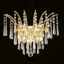 Elegant Lighting Victoria 3 Light Sconce in Transitional style - Lighting