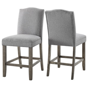 Grayson Counter Chair Gray, Set of 2