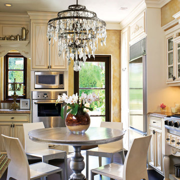 Troy Lighting Bistro Graphite with Antique Pewter 6 Light Chandelier