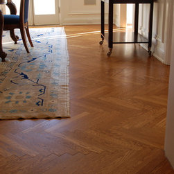 Rift Sawn White Oak from the Herringbone collection. - Engineered Wood Flooring
