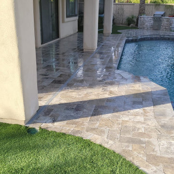 Pool Deck Stone Remodel