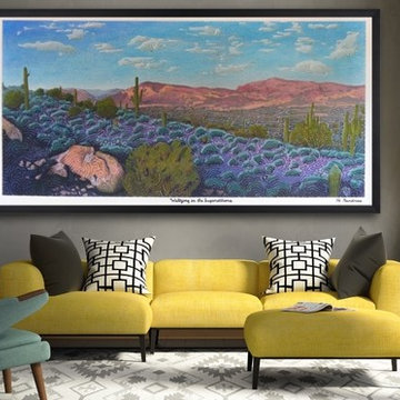 Waltzing in the Superstitions - IN FLUX cycle 6 temporary public art mural
