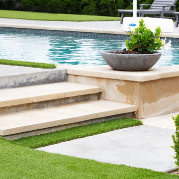 Artificial Grass Pool Project