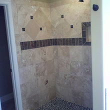 rock floor shower