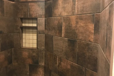 Inspiration for a rustic bathroom remodel in Other