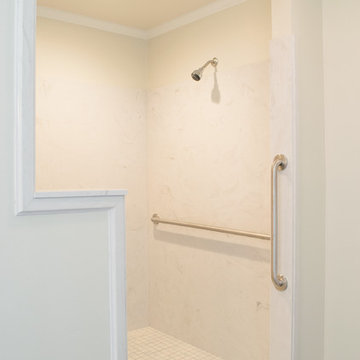 Cultured Marble Barrier Free Shower