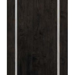 Jeld-Wen W52M Alder Door Ebony Finish Stainless Steel Metallic Inlay - Interior Doors