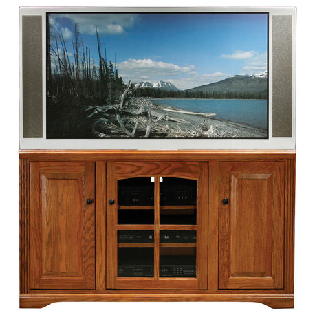 Oak Ridge 55" Tall Entertainment Console, Olive Oak