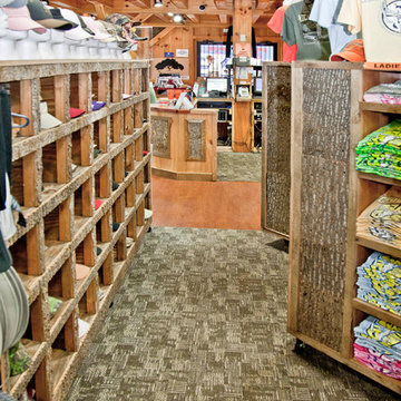 A Sporting Goods Destination Features Reclaimed and Natural Materials