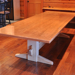 Cherry and Maple Trestle Table - Products