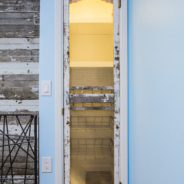 Customized Kitchen, Hand Rail, and Barnwood Entrence