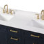 60" Durand Double Sink Navy Blue Bath Vanity