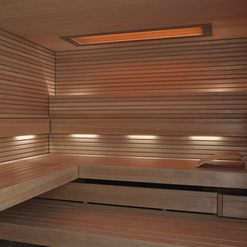 KLAFS "Pure" Sauna Cabin Interior Detail