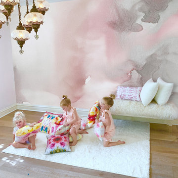 LIght Pink Accent Wall