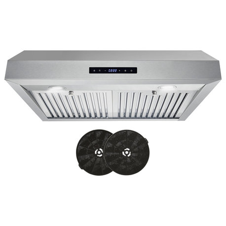 30" Ductless Under Cabinet Range Hood With Soft Touch Control