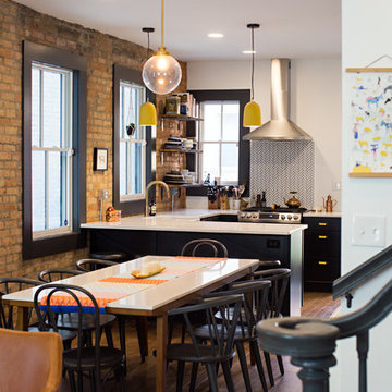 My Houzz: First-Time Cincinnati Homeowners Take On a Modern Rehab