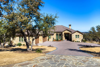 Traditional exterior home idea in Austin
