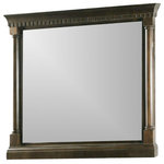 Legion Furniture - Legion Furniture Chauncey Mirror, Antique Coffee, 48" - Accessorize a bare wall in your living space or update the look of your bathroom with the Chauncey Mirror from Legion Furniture. Featuring a stunning frame, this mirror adds dimension and texture to any blank wall in your home. The mirror is as functional as it is stylish and is sure to make a charming statement.