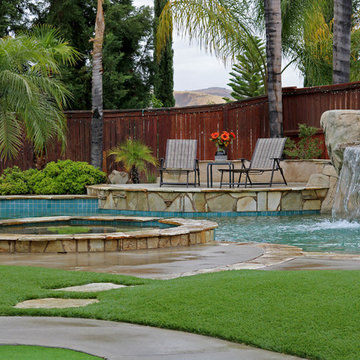 Artificial Grass Pool Area