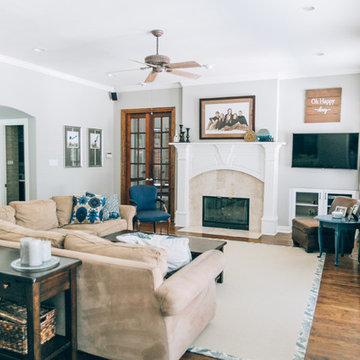 Transitional Living Room - Southlake TX